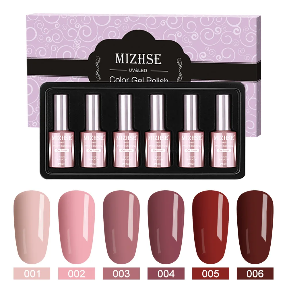 MA-C001-BOX MIZHSE Soak off базовый гель верхнее покрытие гель лак для ногтей маникюрный лак длительный цветной гель для ногтей набор комплектов - Цвет: MA-C001-BOX
