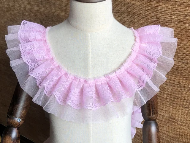 9cm 1 Yard 91CM Плиссированная Сетка кружевная ткань 1 ярд ширина 9 см отделка кружевная лента DIY шитье занавеска гипюр ремесло поставки ncajes para costura dentelle - Цвет: 9cm 1 Yard 91CM