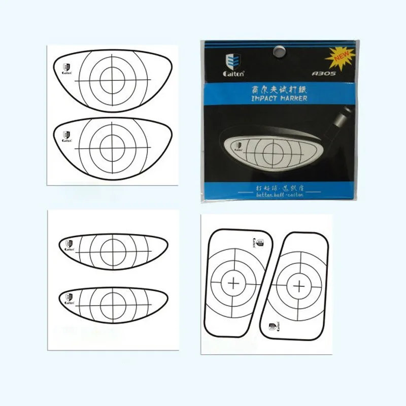 

10PC Golf Training test Hit Sticker Target Label Impact Label Sticker Tape Drive Iron Dessert Test Paper Golf Accessories
