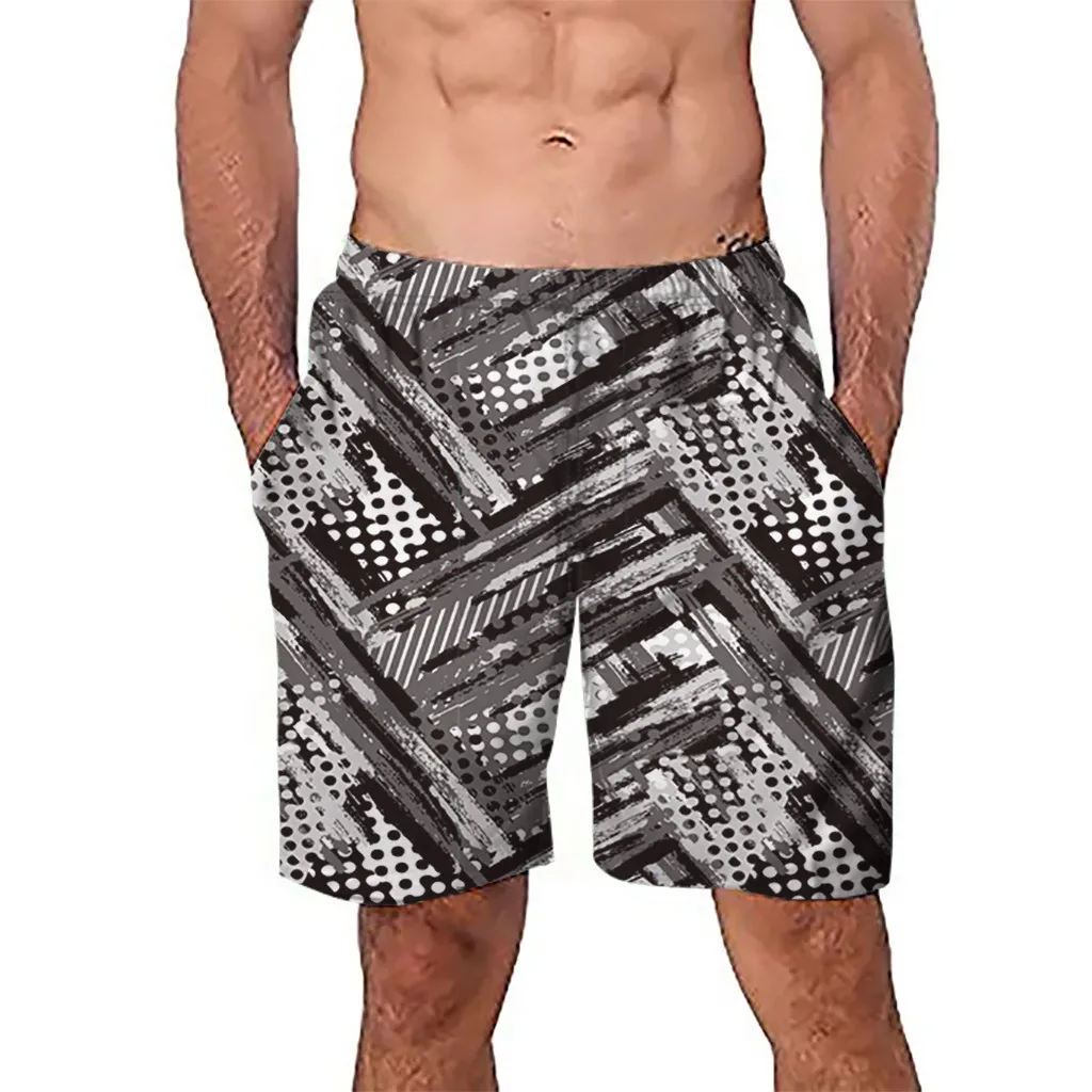 Men Casual 3D Graffiti Printed Beach Work Short Trouser Shorts Pants men's swimming trunks for badehose | Спорт и развлечения