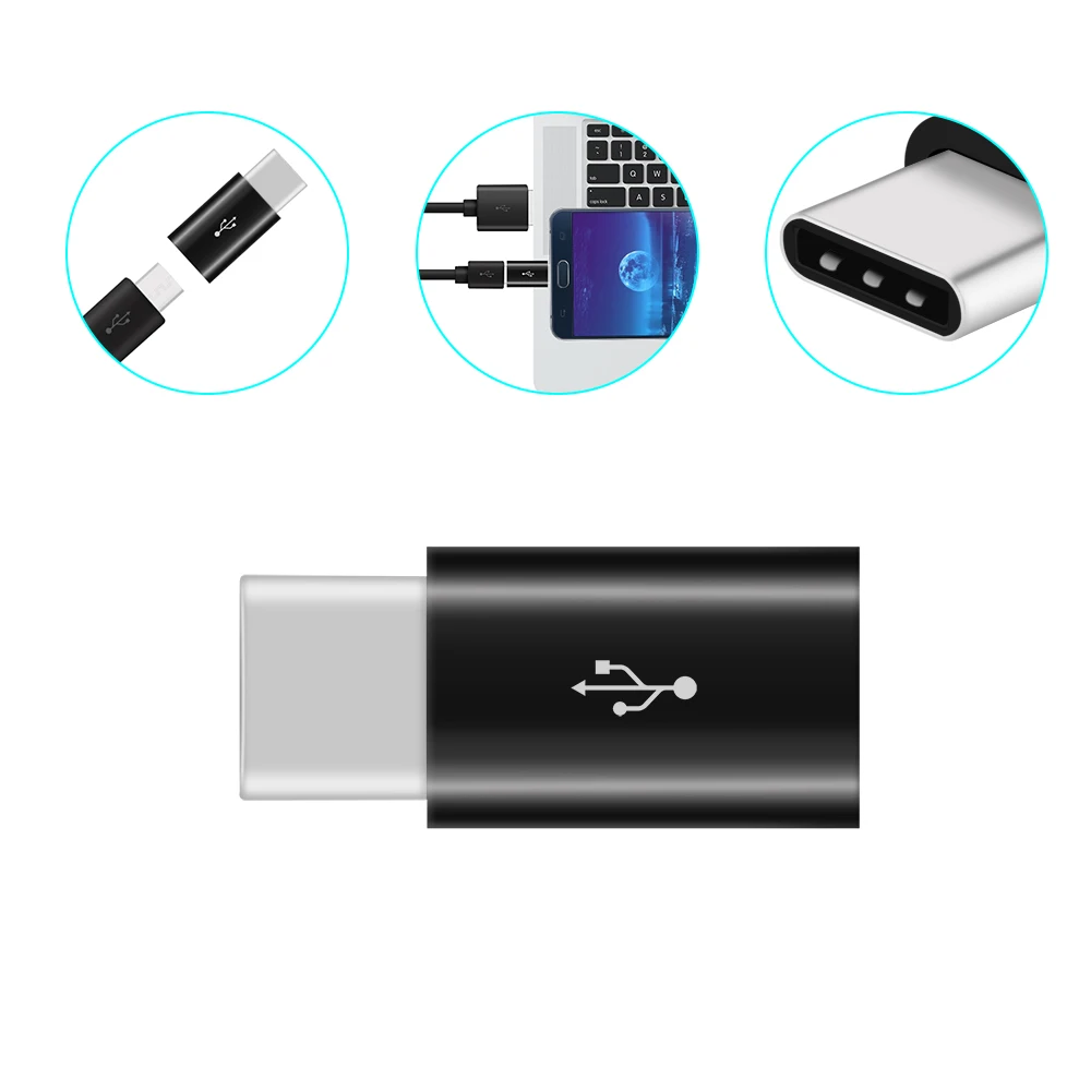 FORNORM микро флеш накопитель USB с гнездовым для C Мужской 3 1 конвертер адаптер данных