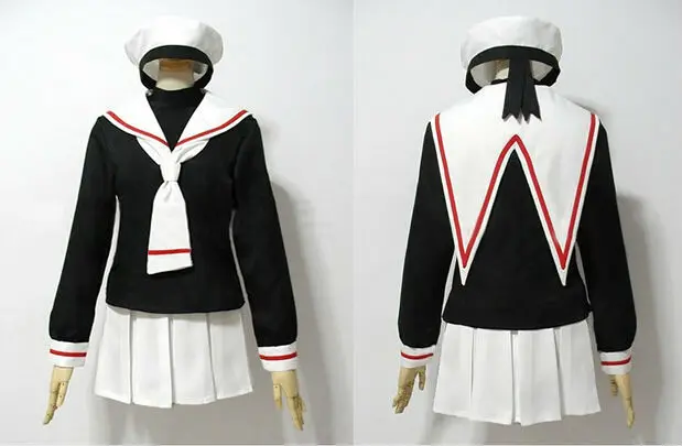 Cardcaptor Sakura Herorine Сакура КИНОМОТО Школьная форма Косплей Костюм