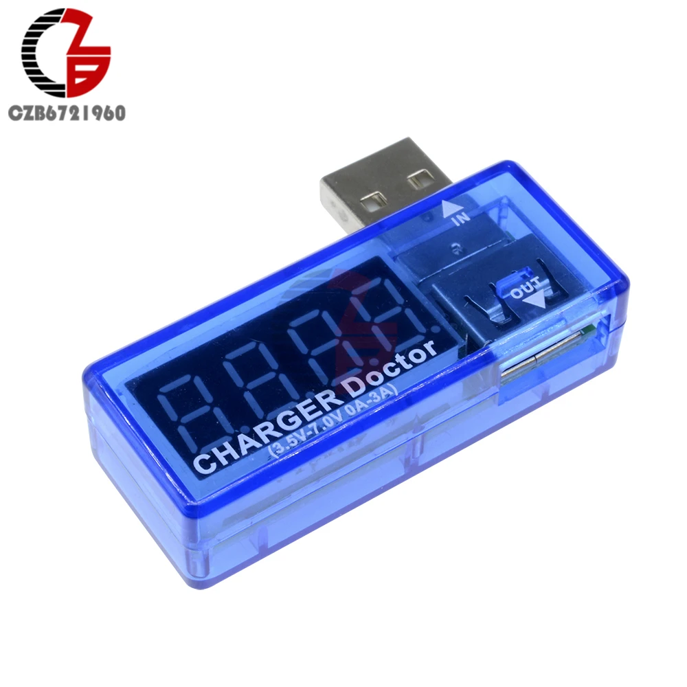 Мини Цифровой USB вольтметр амперметр светодиодный дисплей измеритель напряжения