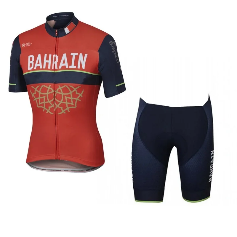 2017 Pro team БАХРЕЙН велосипедные майки Велосипед дышащий MTB С Коротким рукавом Ropa