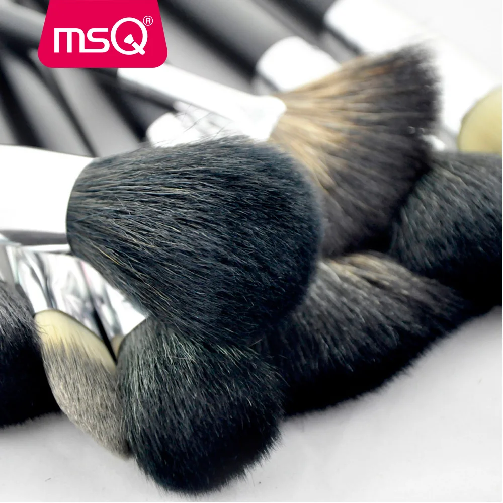 MSQ Makeup Brushes Set Pro 32pcs High Quality Soft Natural Hair Foundation Eyeshadow Make Up Brush Kit With PU Leather Belt Case | Красота и