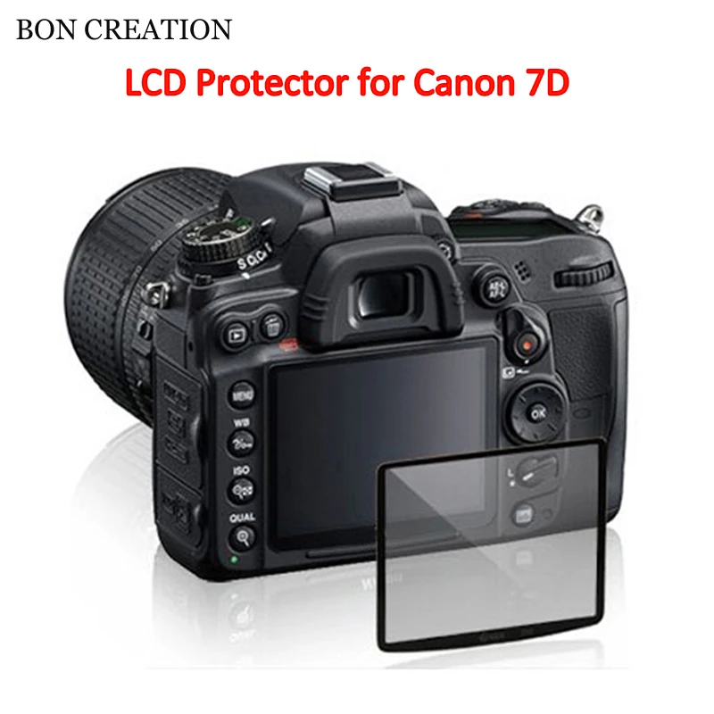 BON CREATION 1 шт. Профессиональный ЖК-экран оптического стекла протектор для Canon 7D