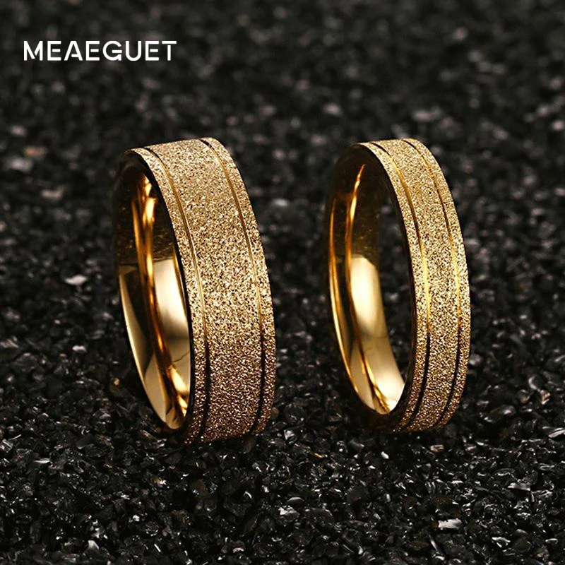 мода кольца для женщин и мужчин нержавеющей стали обручальные ювелирные изделия