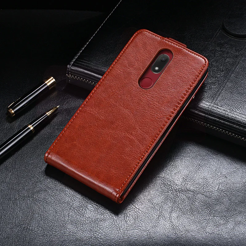 Itgoogo для Wiko вид Prime чехол Роскошный кожаный флип премьер защитный телефона задняя