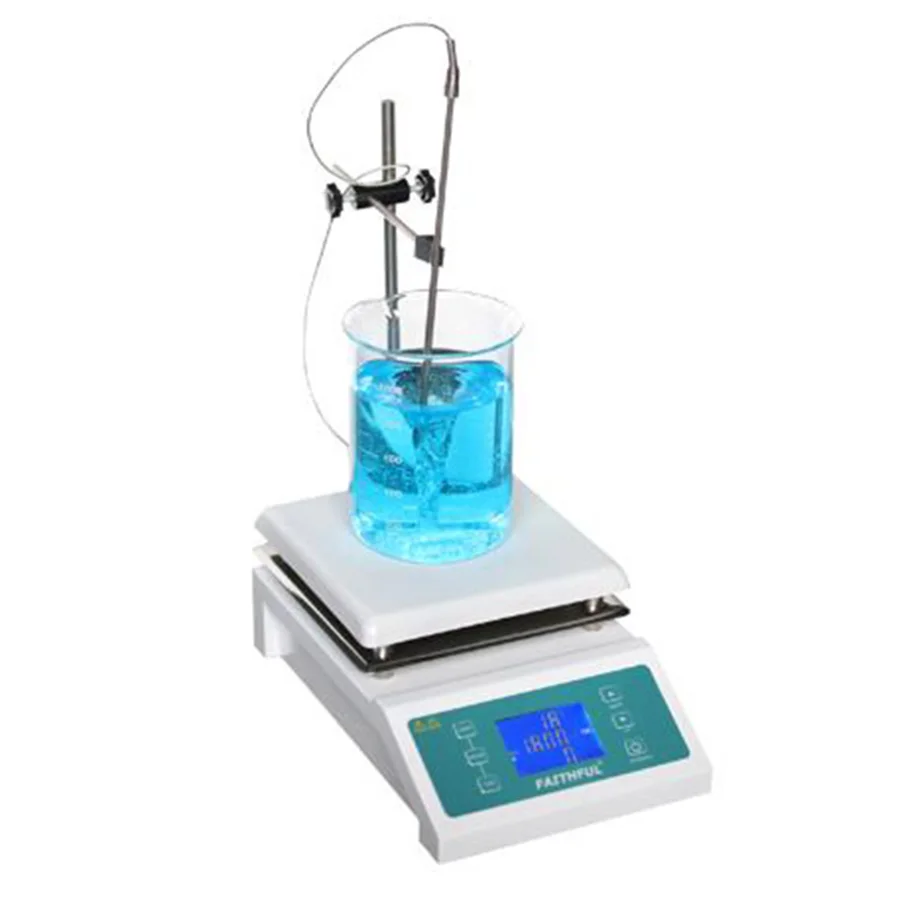Free shipping SH-II-4C Laboratory Magnetic Stirrer with Heating Hotplate Blender mixer Temperature LCD Digital Control Display | Канцтовары