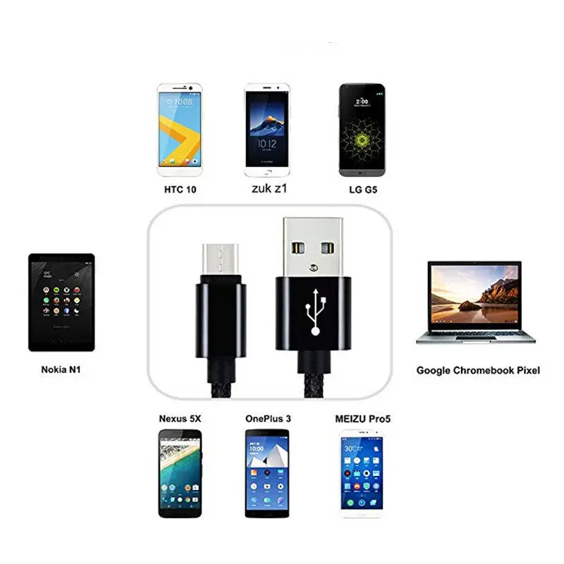 Зарядный кабель Micro USB для Sony Xperia Z1 Z2 Z3 Z5 Compact E5 X Type C XA XA1 XA2 Ultra XZ XZ1 XZS XZ2 XZ3 L1 L2 M4 M5 Aqua