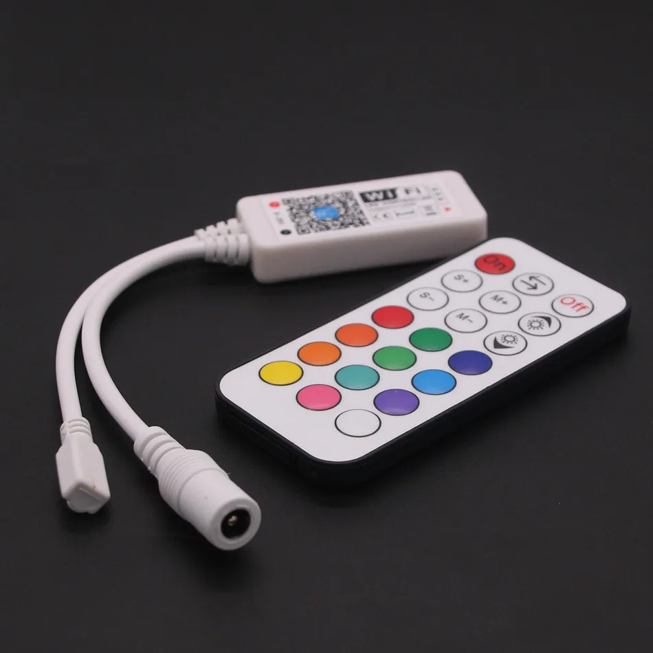 BEILAI DC 12 В 24 Мини wifi светодиодный RGB контроллер с RF 21Key пульт дистанционного