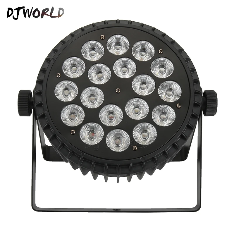 Djworld алюминиевый сплав светодиодный 18x12 Вт RGBW 4в1/18x18 RGBWA мкА 6в1 плоский Par Огни DMX512 DJ