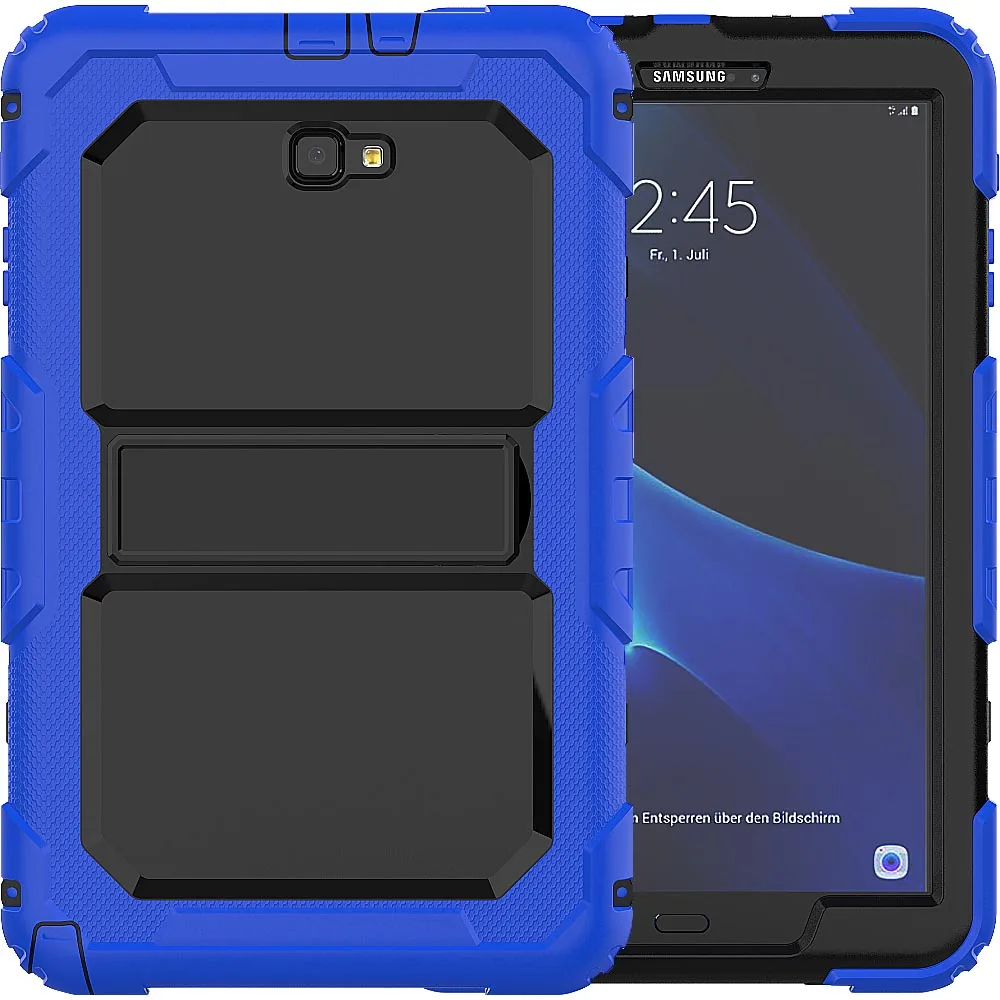 3 Чехол для samsung Galaxy Tab A A6 10,1 T580 T585 SM-T585 T580N сверхпрочный ударопрочный детский чехол-подставка с плечевым ремнем - Цвет: 3