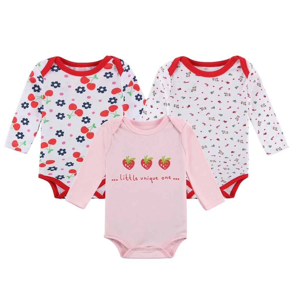 Mother Nest/3 шт./лот хлопковые боди для малышей хлопковая одежда с длинными рукавами