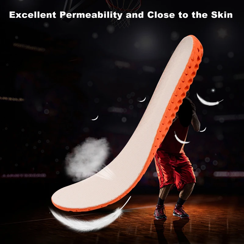 Дышащие сотовые стельки Soumit для увеличения роста обуви мужчин и женщин уменьшает