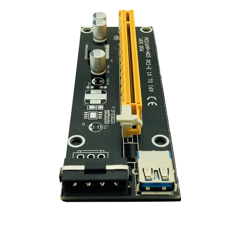 10 шт. Райзер карта h1111z Pci e 1x до 16x60 см Usb 3 0|Компьютерные кабели и разъемы| |