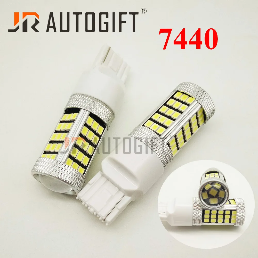 20x автомобильные светодиодсветодиодный лампы T20 7440 7443 led 66 SMD 2835 LED W21W 12В 24В S25 1156 1157