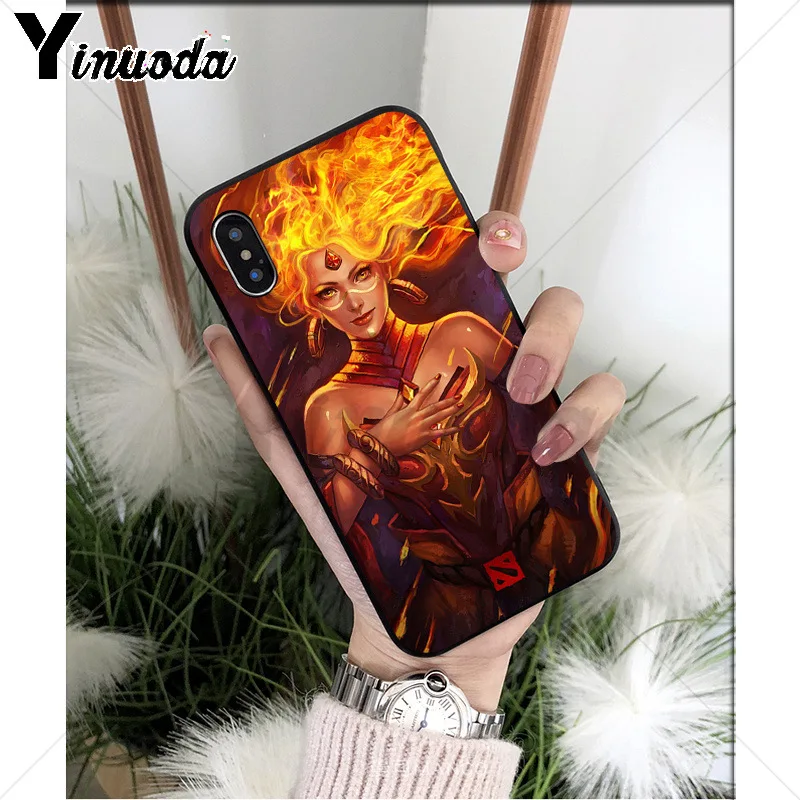 Мягкий чехол Yinuoda Dota 2 с рисунком аксессуары для телефонов из ТПУ Apple iPhone 8 7 6 6S Plus X XS