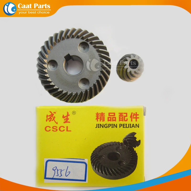 Free shipping! 2PCS/LOT 2 in 1 Replacement Spiral Bevel Gear for Makita 9556 Angle Grinder High quality ! |