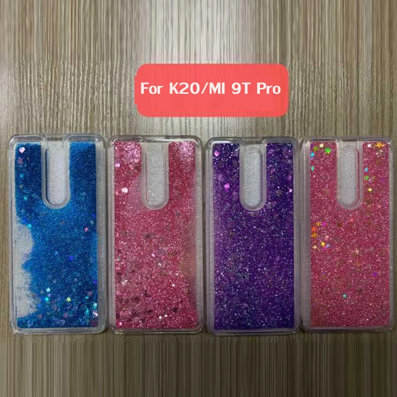 Чехол для телефона Xiaomi Redmi K20 Pro мягкий чехол из ТПУ с блестками и зыбучим песком