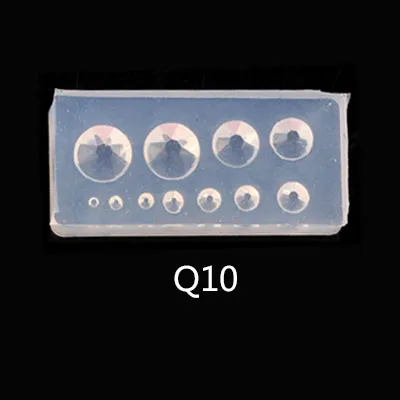 8 шт./лот Q серия(Q1-Q16) 3D смешанный дизайн акриловый дизайн ногтей плесень Советы Декор DIY Различные стили прозрачный - Цвет: Q10