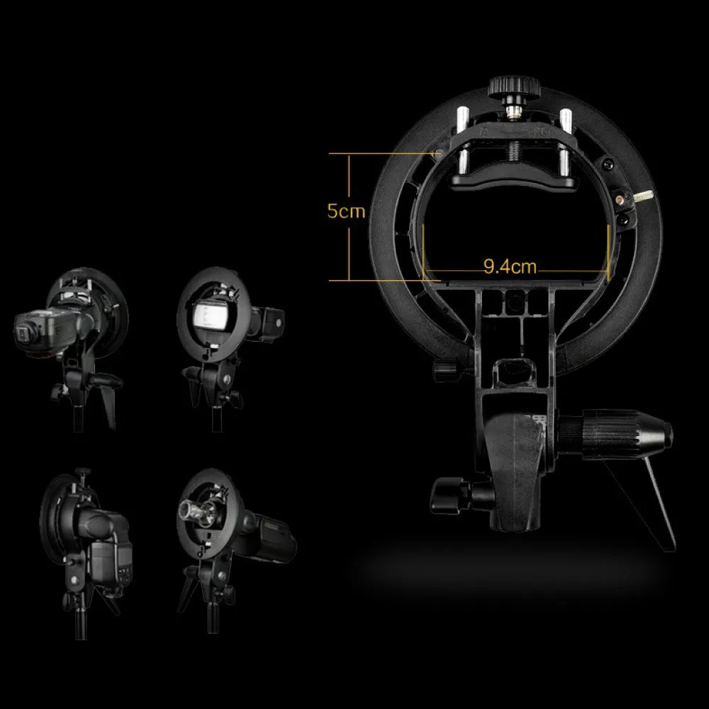 Fotoconic Godox s-типа кронштейн Bowens S держатель для вспышки Speedlite AD-200 AD-360 Snoot софтбокс красота блюдо соты