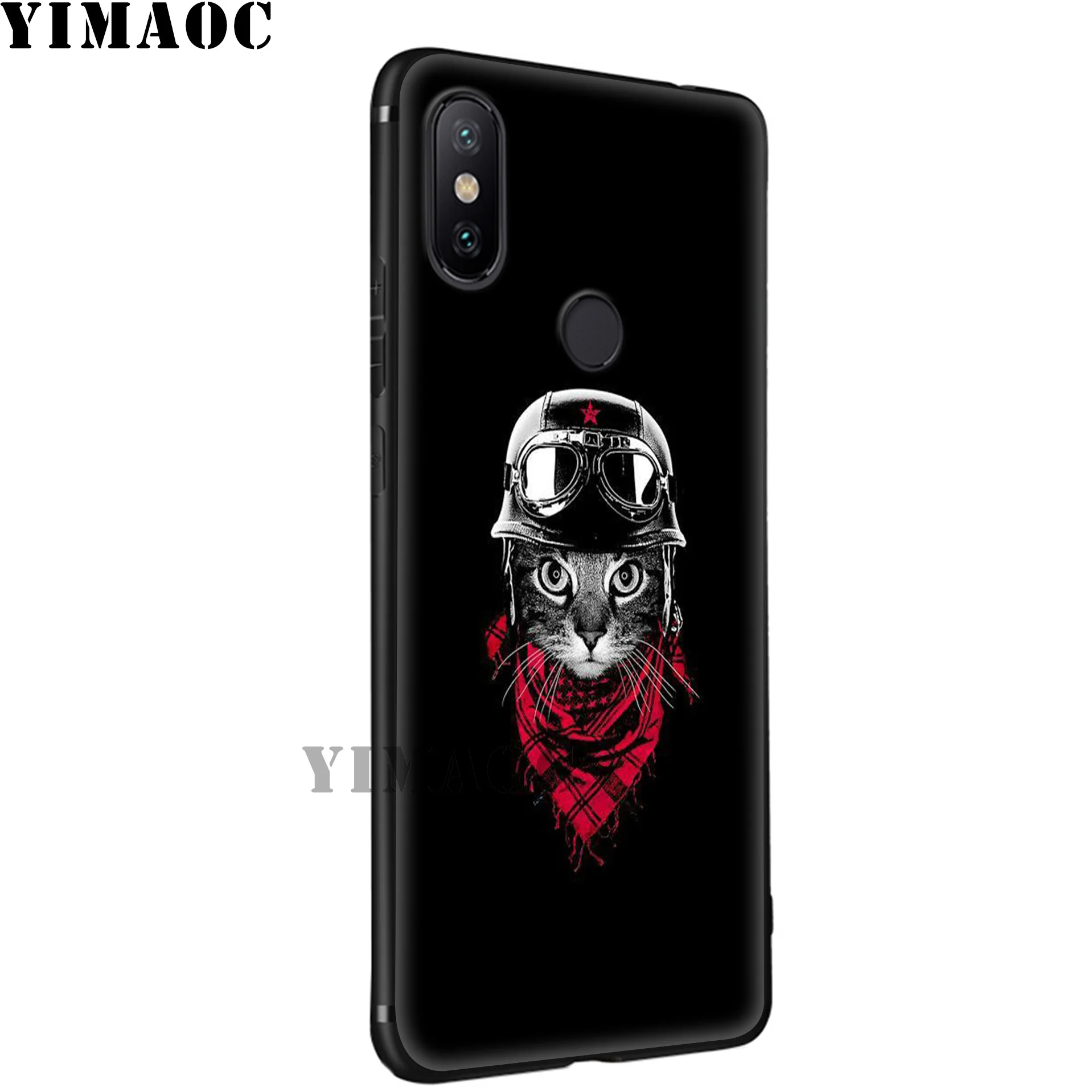 YIMAOC Black Cat Eyes Soft Silicone Case for Xiaomi Redmi 7A Note 7 6 6A 5 4 4X 4A 5A S2 Plus K20 Pro Lite |