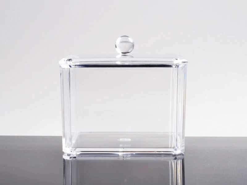 Домашний Настольный акриловый ящик для хранения косметики прозрачный ватный