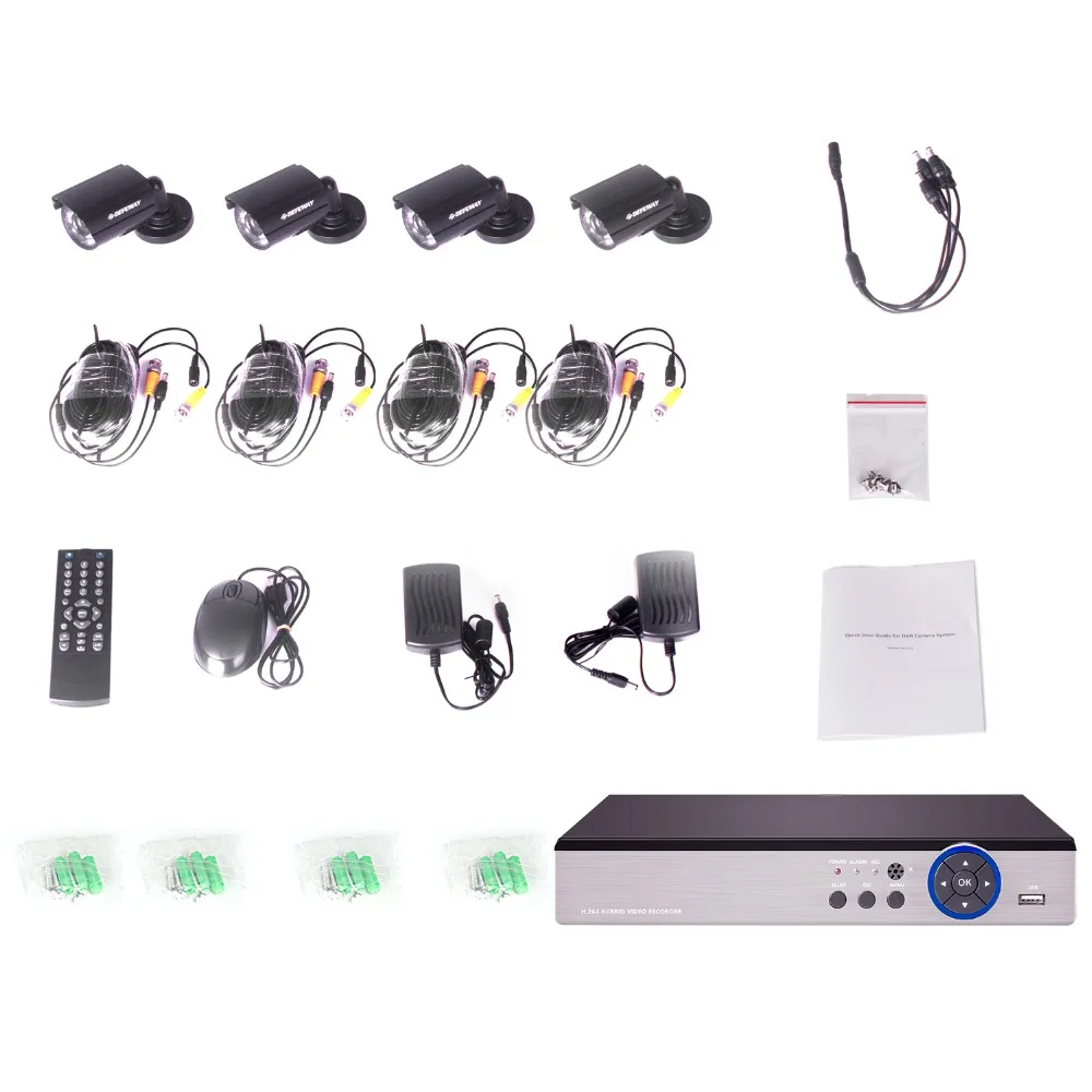 Камера видеонаблюдения DEFEWAY HD 1080N P2P 4 канала DVR инфракрасная камера ночного