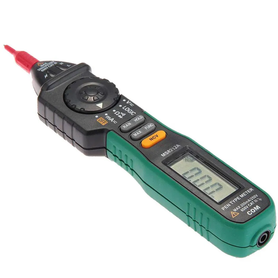 MASTECH MS8212A Тип Ручки Цифровой мультиметр Multimetro DC тестер напряжения переменного