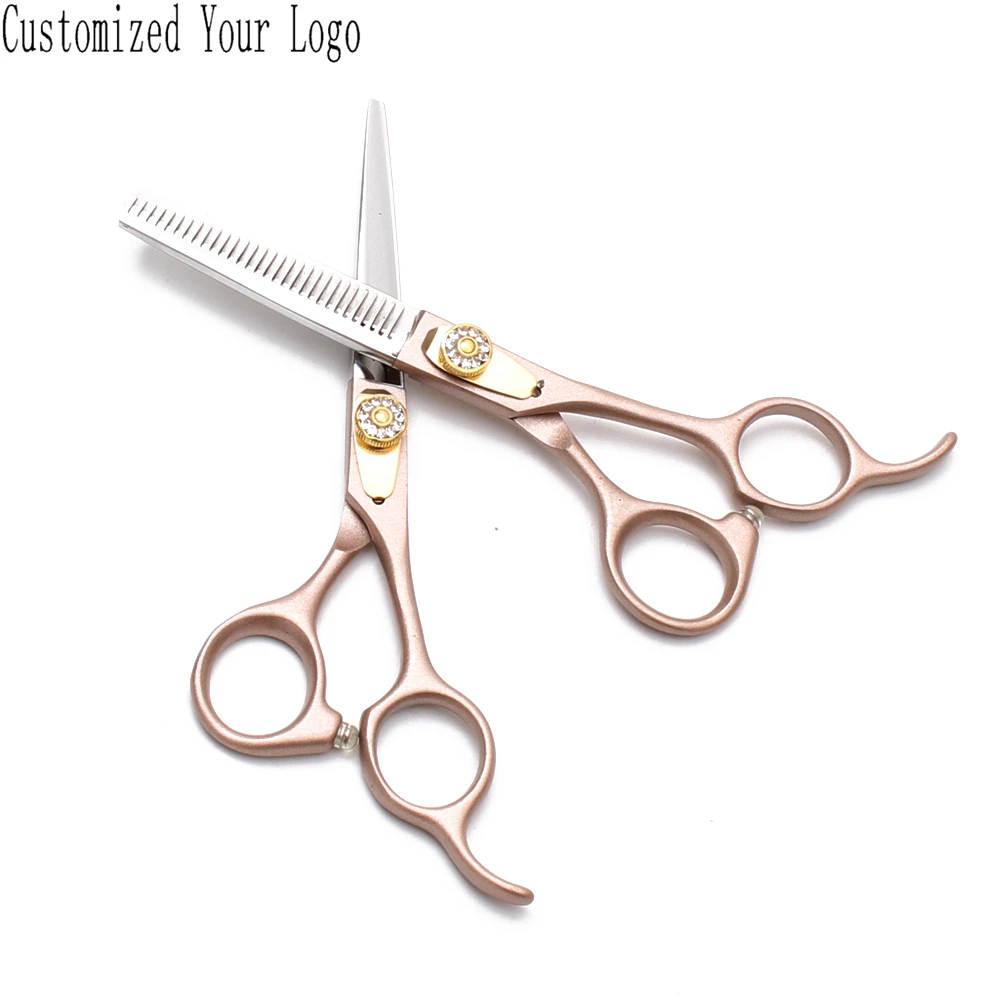 6&quot 17cm Engrave Logo Stainless Salon Hairdressing Scissors Cutting Thinning Shears Professional Hair DIY C9105 |