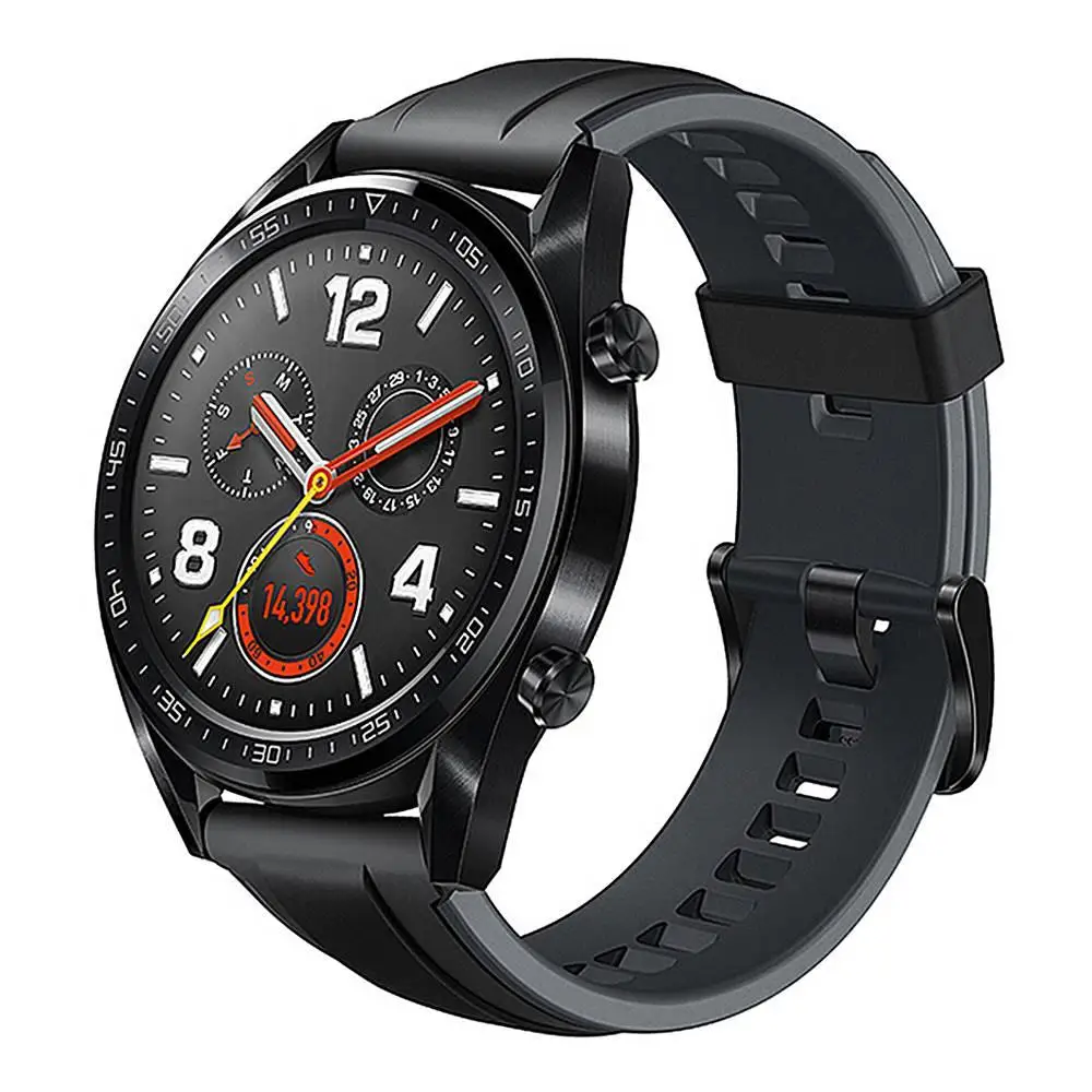 sport black Huawei Watch GT Смарт часы Поддержка gps элегантный/vigor NFC 14 дней Срок службы батареи 5 атм водонепроницаемый телефонный Звонок трекер сердечного ритма - Цвет: sport black