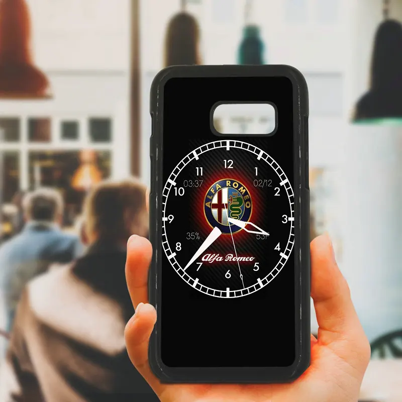 Сотовый Чехол для телефона с принтом Тачки Alfa Romeo Логотип Жесткий ПК чехол Samsung
