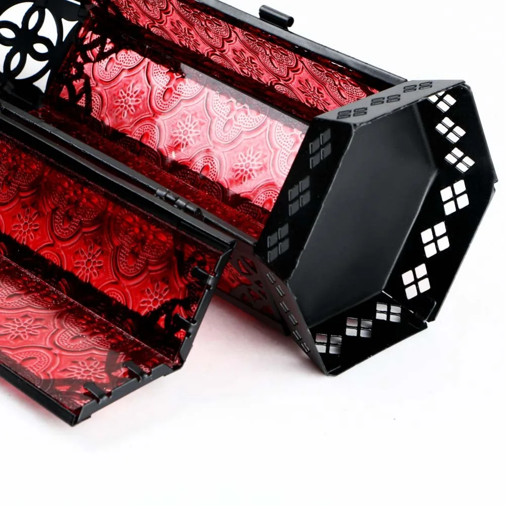 Новинка 2018 винтажный стеклянный подсвечник из железа для радости марокканского