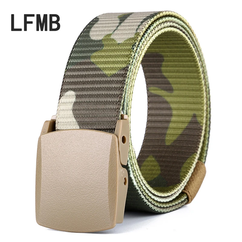 LFMB Мода Военный камуфляж пояса мужской металл Бесплатная Открытый