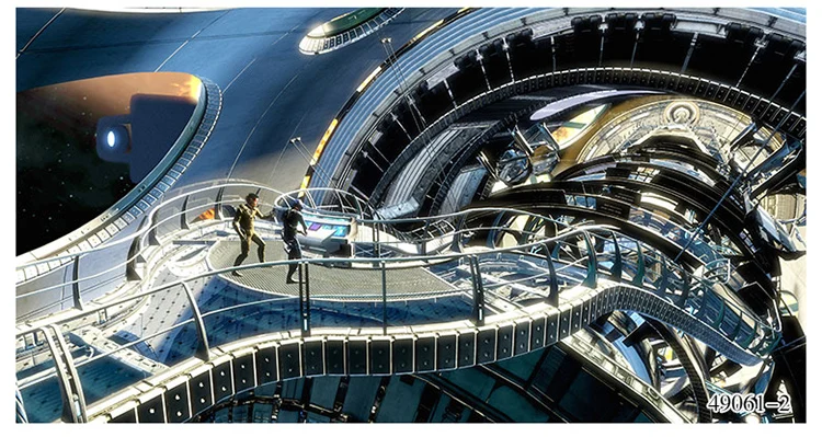 Индивидуальный размер фото 3D промышленный высокотехнологичный стиль Фреска КТВ Бар интернет кафе Кофейня исследование механическая модель росписи обоев