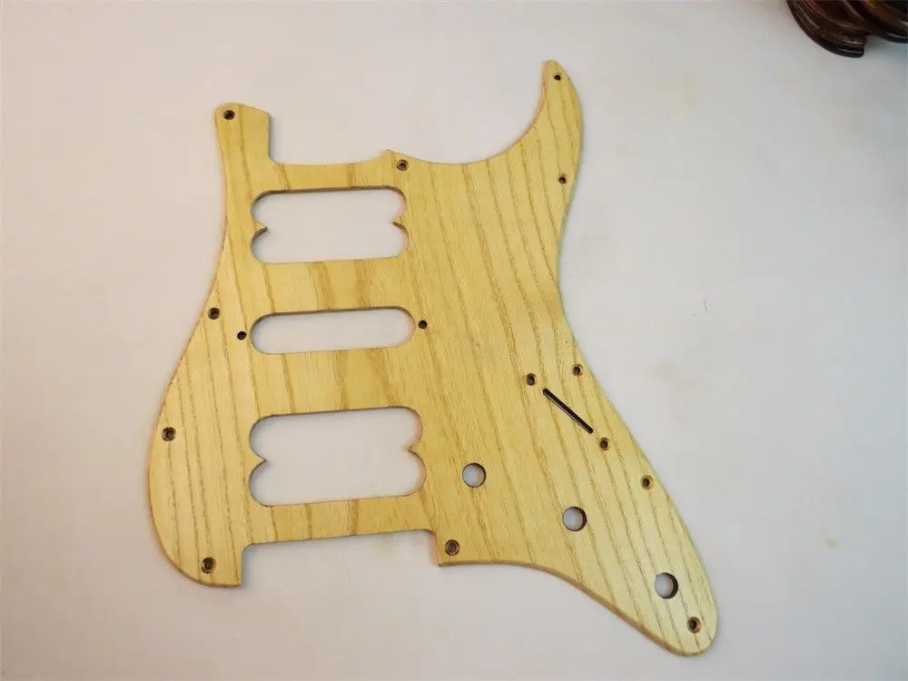 

1PCS solid ailanthus wood STRAT GUITAR HSH Pickguard #3597