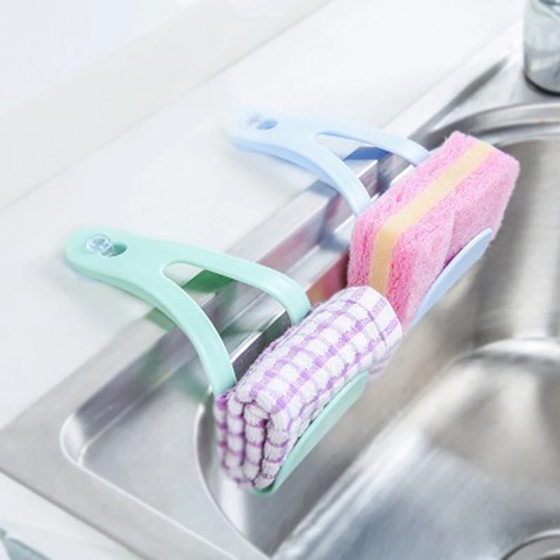 2 шт. Кухня Портативный настенный Присоски Висит дренажный мешок корзина