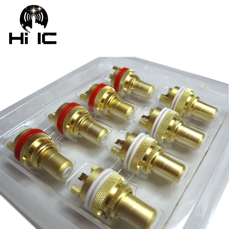 1 пара/2 шт. Amp HiFi шакиновое покрытие RCA гнездо шасси CMC разъем медная вилка аудио