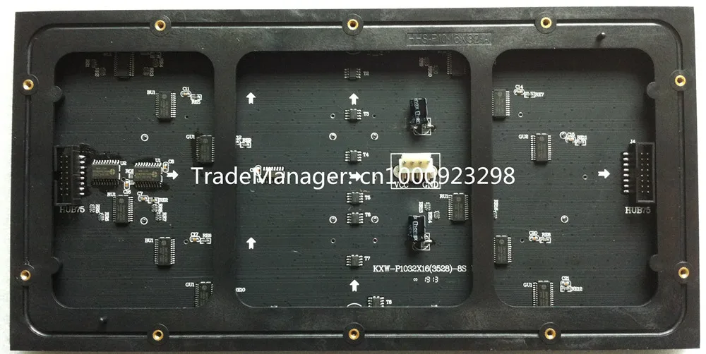P10 Крытый SMD 3 в 1 полноцветная светодиодная панель дисплей модуль 1/8 scan 320*160 мм