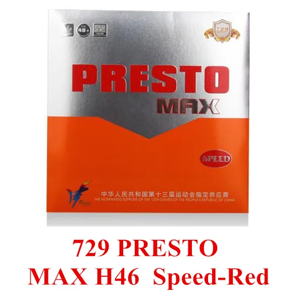 Speed 2.15 RED H46 Оригинальные 729 PRESTO MAX Janpan импортные губки для торта, покрытие для настольного тенниса/резина для пинг-понга - Цвет: Speed 2.15 RED H46