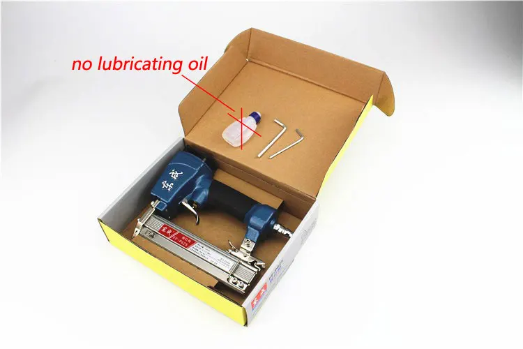 Пневматический степлер пневматический контакт шт. длина 10-25 мм 4-8 бар 100 гвоздей |