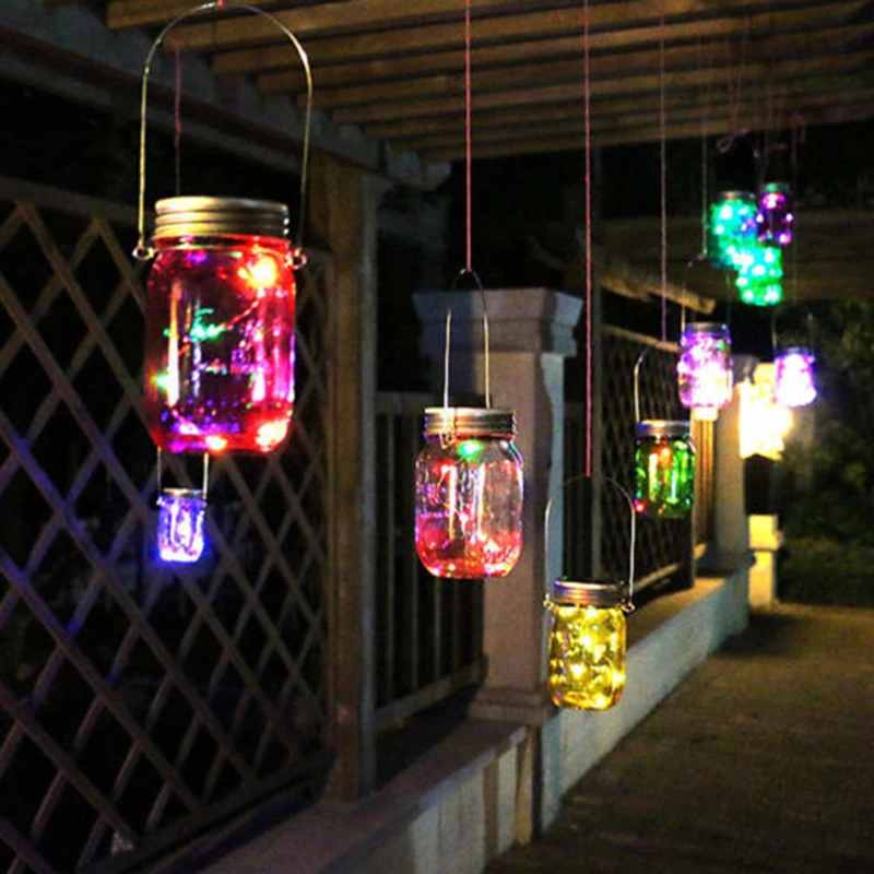 Гирлянда с 10 светодиодами 1 м на солнечной батарее|fairy light jar|solar fairysolar mason jar lids |