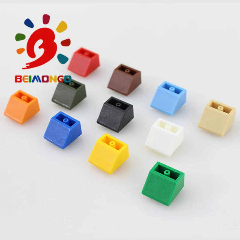 Бесплатная доставка! BEIMONGO строительные блоки черепица 2x 2/45 перевернутый