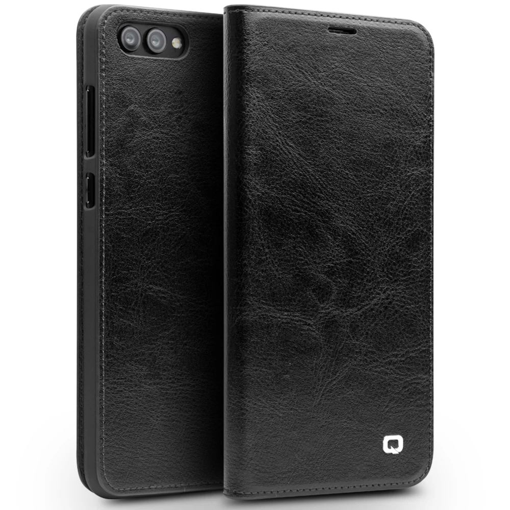 QIALINO роскошные классические основа Para for huawei Honor V10 из натуральной яловой кожи