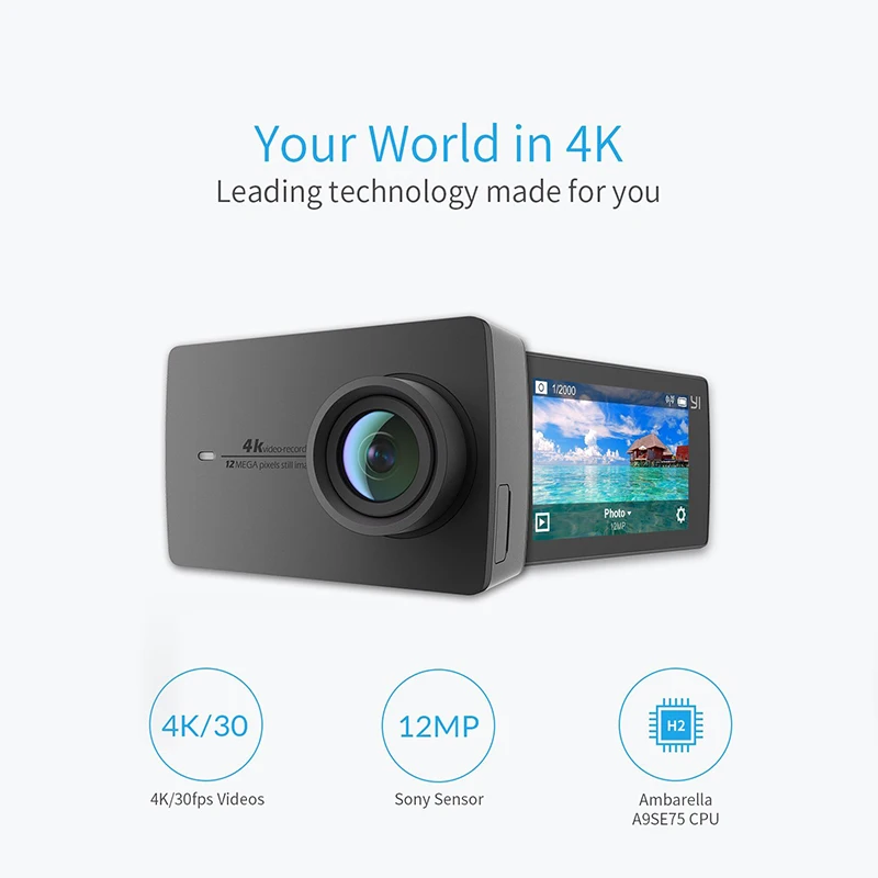 YI 4K экшн-и Спортивная камера в наличии на русском языке | Электроника