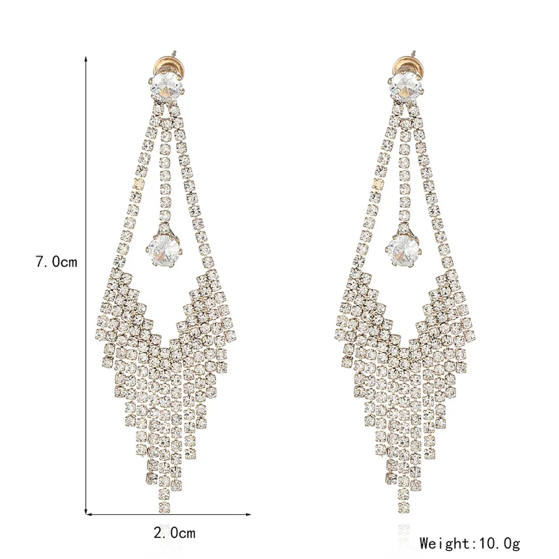 Модные новые серьги стразы хит продаж богемные подвески в этническом стиле