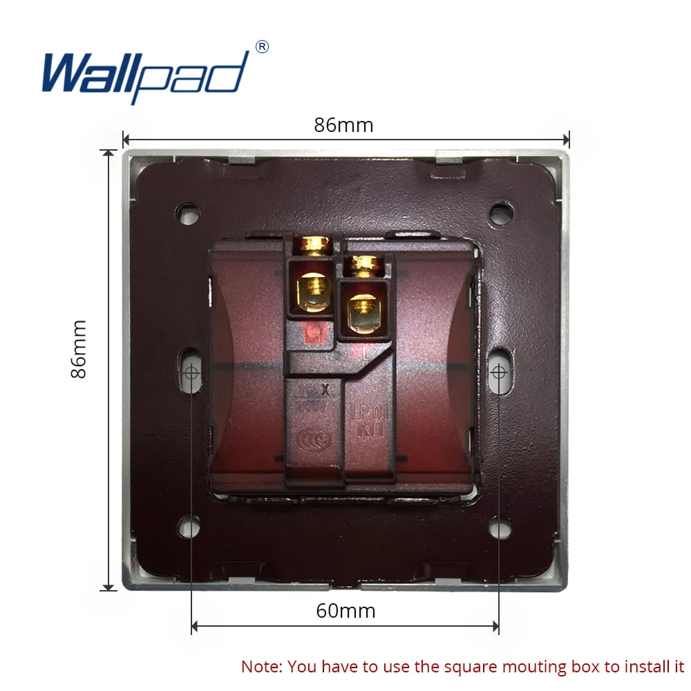 Переключатель сброса дверного звонка мгновенный контакт роскошная акриловая
