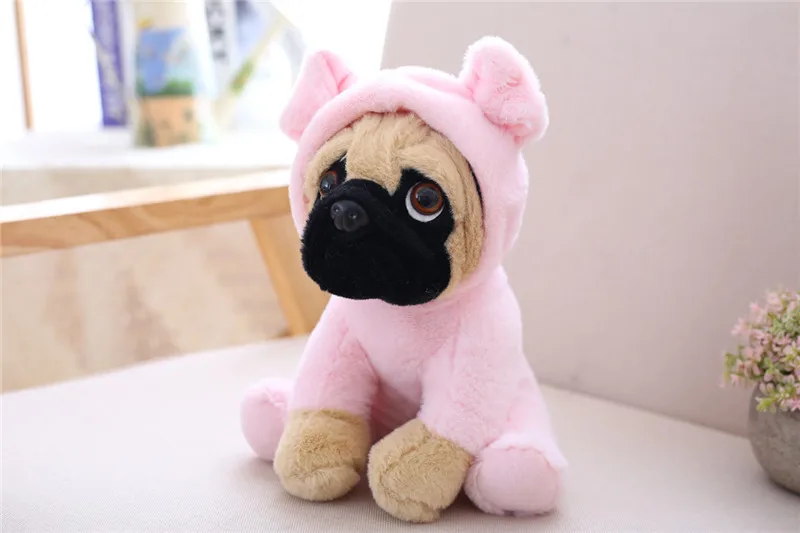 pig 20 см Моделирование плюшевый бульдог шар пей МОПС Игрушка чучела животных домашних животных Детские куклы для малышей подарок на день рождения Домашний декор - Цвет: pig
