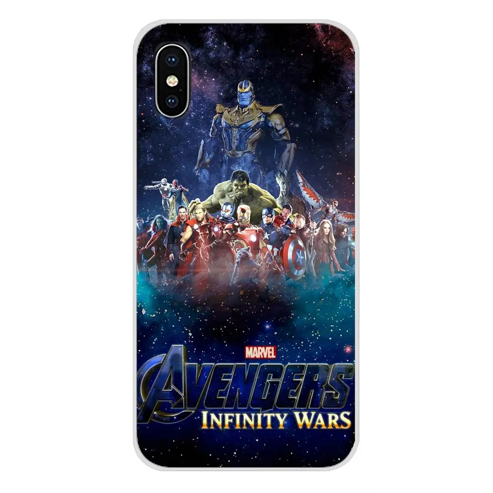 Для Motorola Moto X4 E4 E5 G5 G5S G6 Z Z2 Z3 G3 G2 C Play Plus прозрачный мягкий чехол для Marvel Avengers Infinity War
